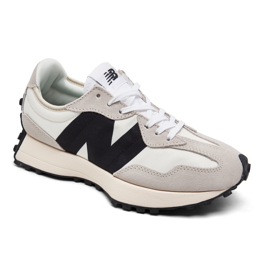 New Balance Women's 327 Casual Sneakers White and Black